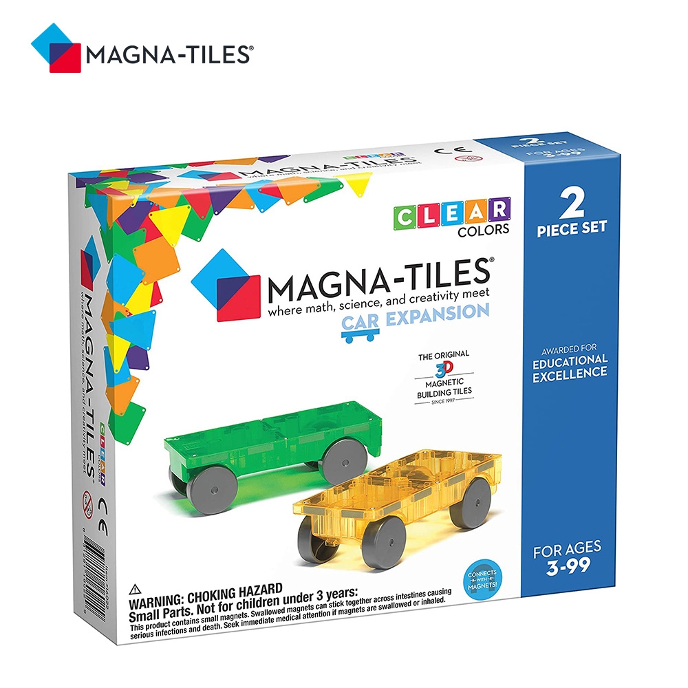 Magna-Tiles磁力積木-汔車補充套組(2入)