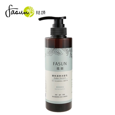 【FASUN 琺頌】鎖色清爽洗髮精-薄荷葡萄柚400ml/瓶