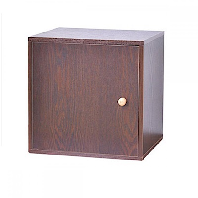 hoi! 自由組合式收納置物櫃-方形箱(棕色) (H014206966)