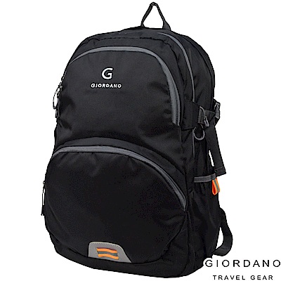 GIORDANO 佐丹奴 Light 輕量生活休閒後背包(黑)