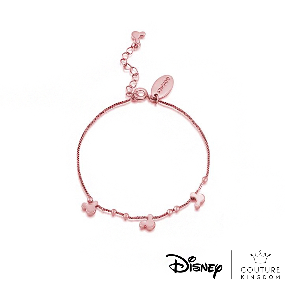 Couture Kingdom 迪士尼 米奇經典款鍍14K玫瑰金墜飾手鍊