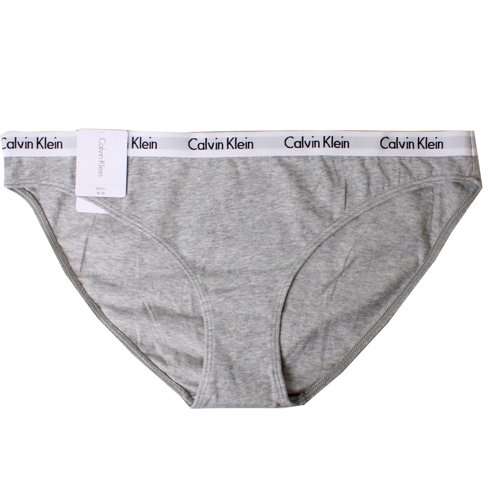 【Calvin Klein】ck carousel棉質BIKINI三角女內褲(灰色)