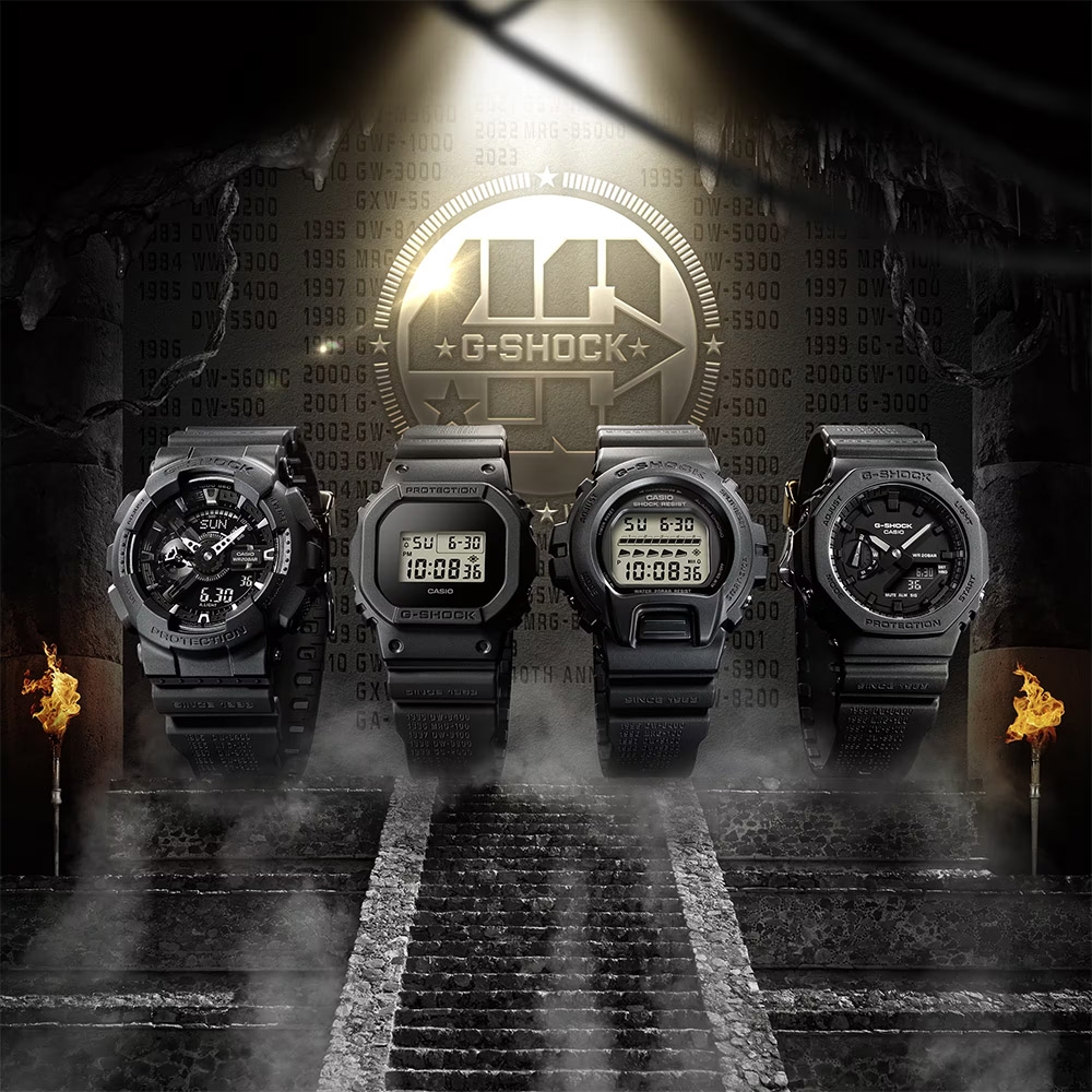 CASIO 卡西歐 G-SHOCK 40周年全黑限量版手錶 DW-6640RE-1 | G-SHOCK | Yahoo奇摩購物中心