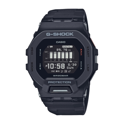 CASIO卡西歐G-SHOCK 藍牙酷勁黑經典方型運動系列GBD-200-1_45.9mm | G