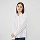 GIORDANO 女裝寬鬆彈力長袖襯衫 - 01 標誌白 product thumbnail 2