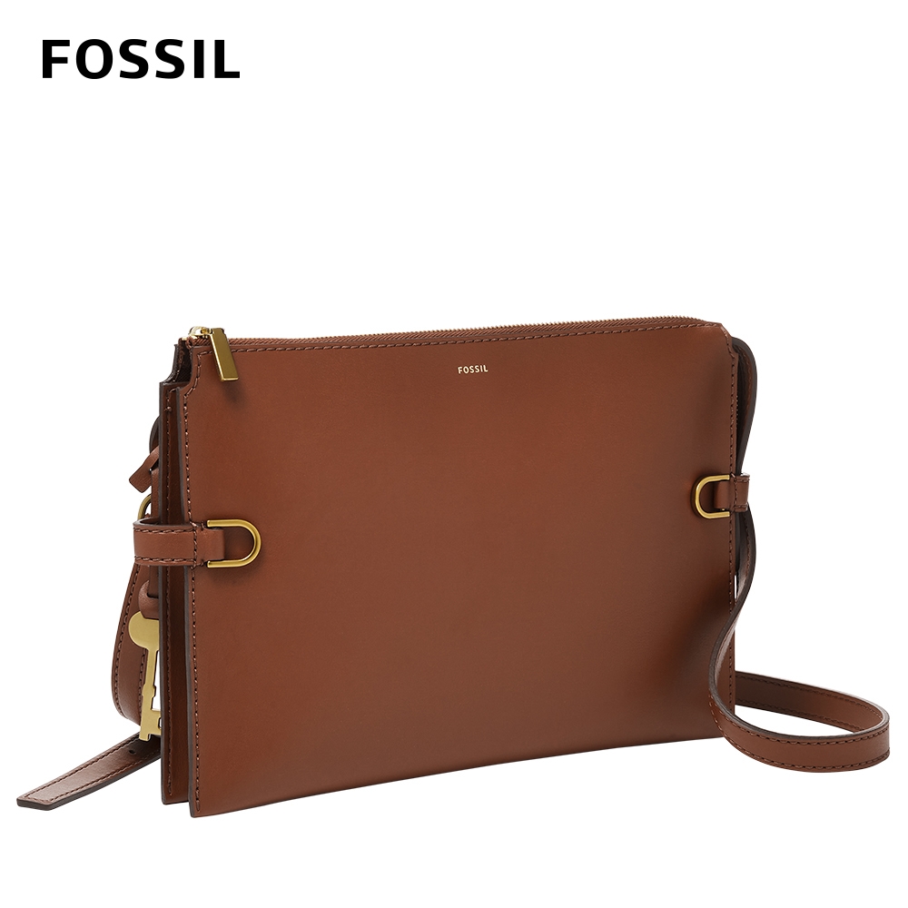 FOSSIL Kier 仙人掌純素皮革斜背包-咖啡色ZB1697200 | 斜/肩背包 