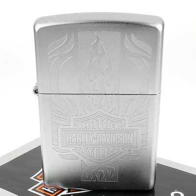 ZIPPO 美系~Harley-Davidson-哈雷火焰之翼圖案打火機