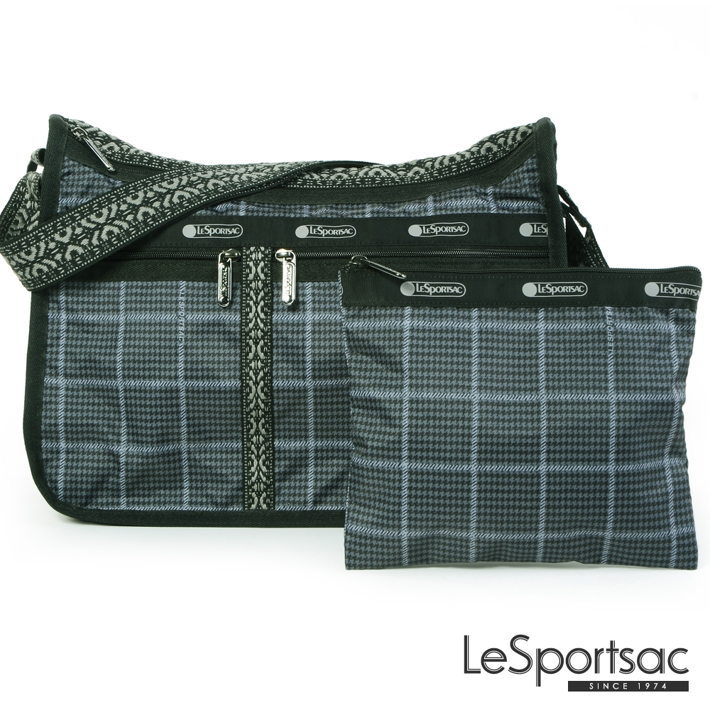 LeSportsac - Standard雙口袋A4大書包-附化妝包 (冬季格紋)