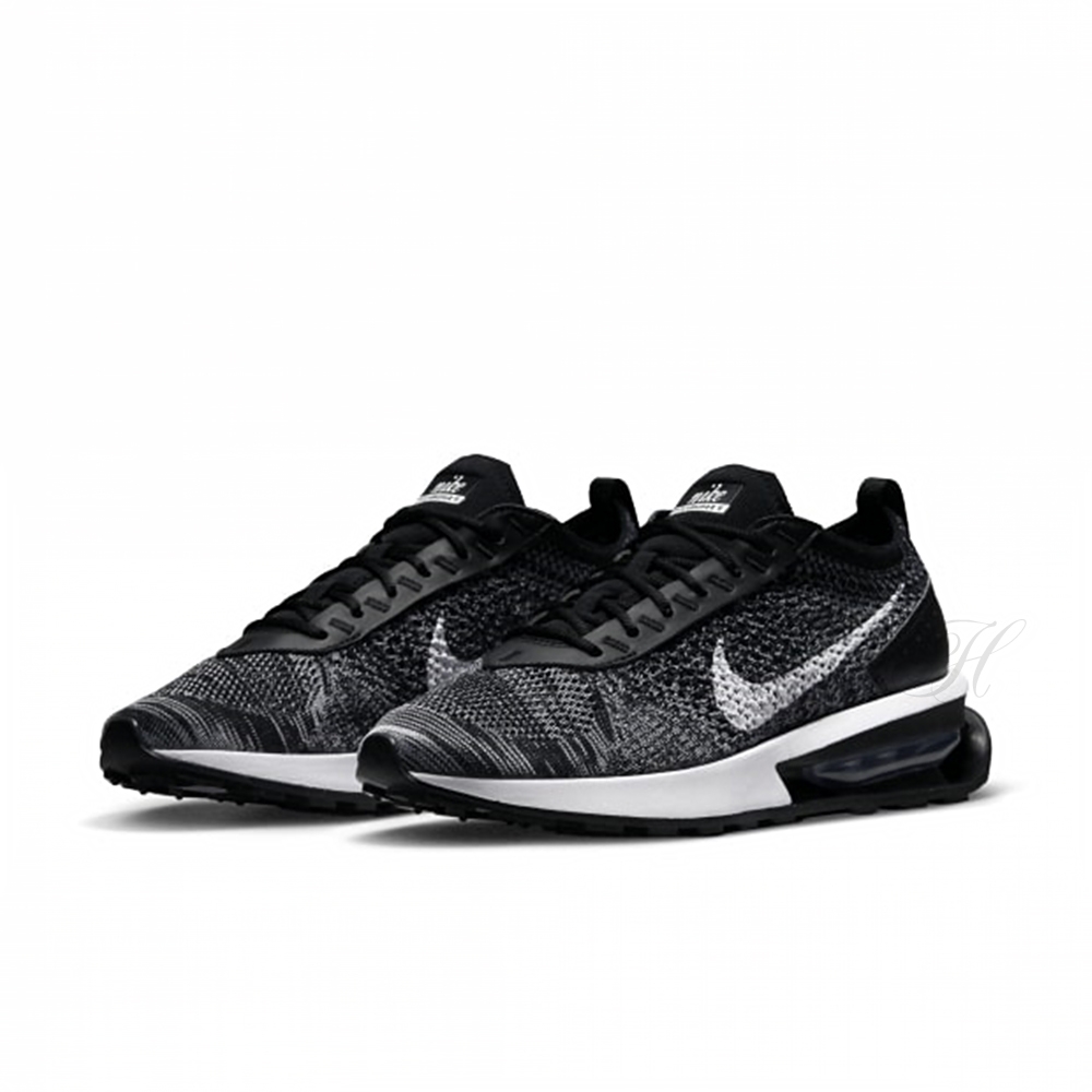 NIKE 耐吉 慢跑鞋 女鞋 運動鞋 緩震 氣墊 W AIR MAX FLYKNIT RACER 黑 DM9073-001 (2W5206)