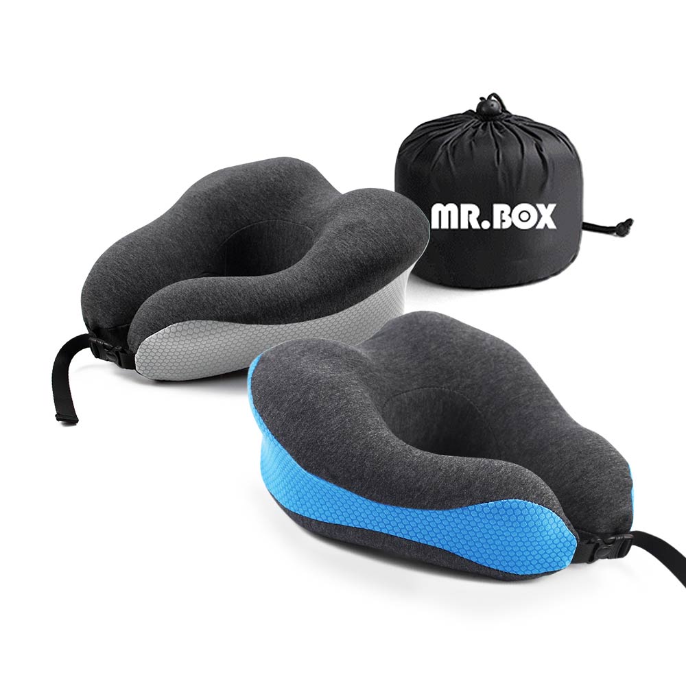 【Mr.box】運動版 旅行用記憶頸枕-二色可選