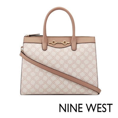 NINE WEST ELLENA 方型托特包-LOGO粉(556423)