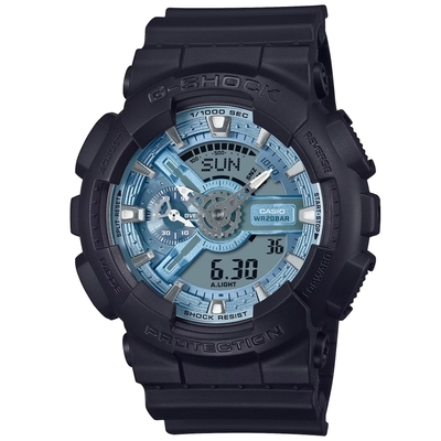 CASIO 卡西歐 G-SHOCK 街頭時尚雙顯腕錶 禮物推薦 畢業禮物 51.2mm / GA-110CD-1A2