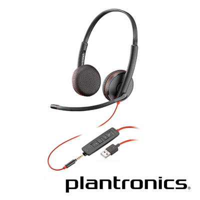 繽特力 Plantronics Blackwire C3225 雙耳頭戴式UC耳機