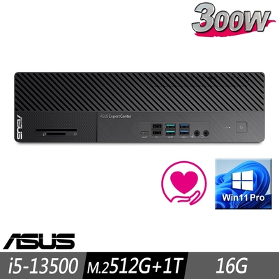 ASUS 薄型 M700SE 商用電腦 i5-13500/16G/M.2-512GB+1TB/W11P