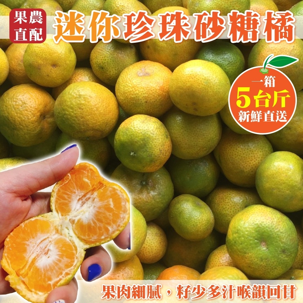 【果農直配】台灣迷你珍珠砂糖橘5斤