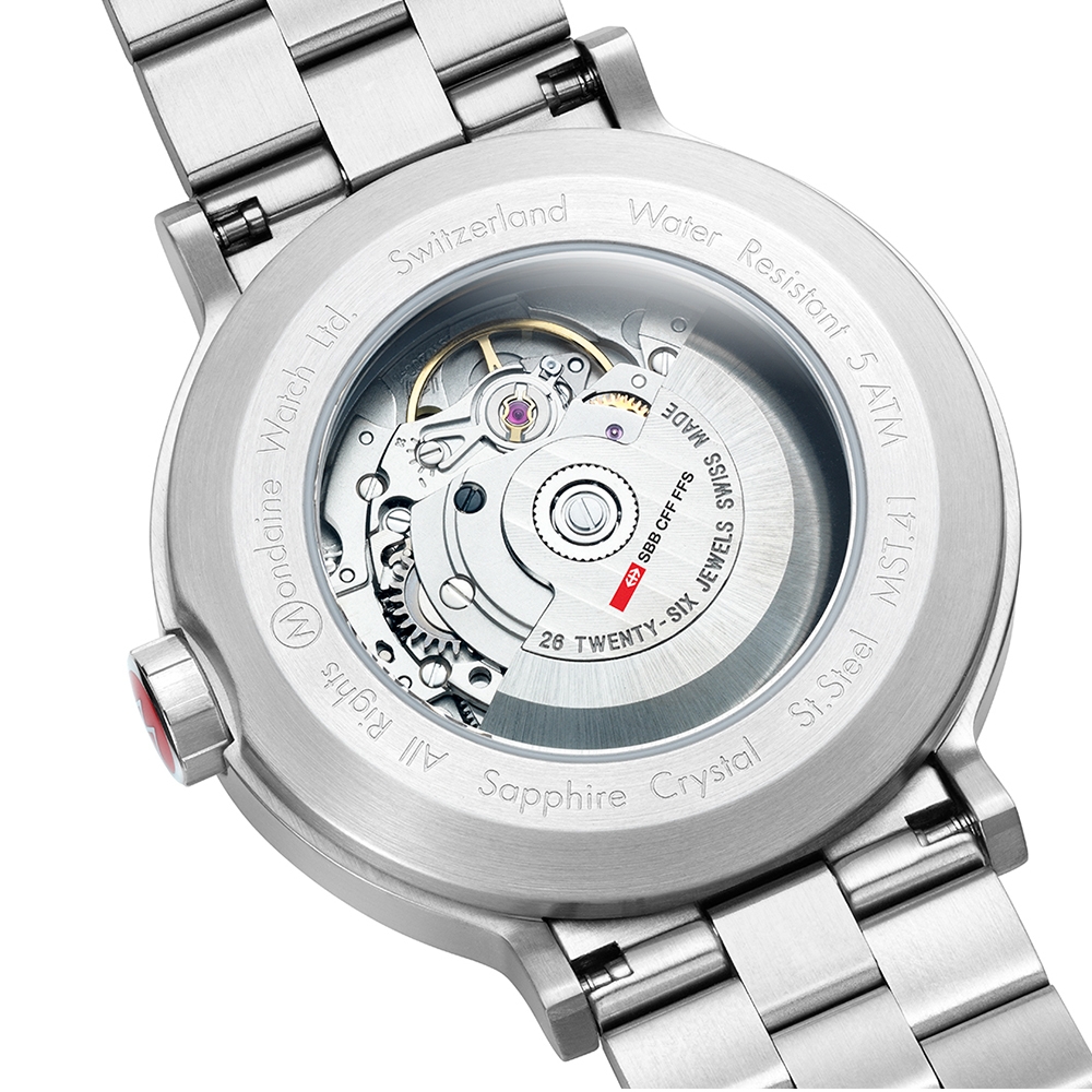 Mondaine 瑞士國鐵 The Original Automatic 夜光機械腕錶 鋼帶錶帶 / 4161BSJ / 41mm |  MONDAINE 瑞士國鐵 | Yahoo奇摩購物中心