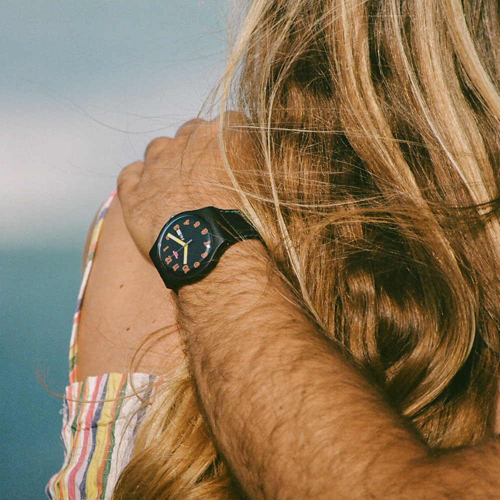 Swatch New Gent 原創系列手錶 DARK GLOW 闇黑心機 (41mm) 男錶 女錶