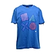 PlayStation90 年代風格正面印花T恤-藍 product thumbnail 1