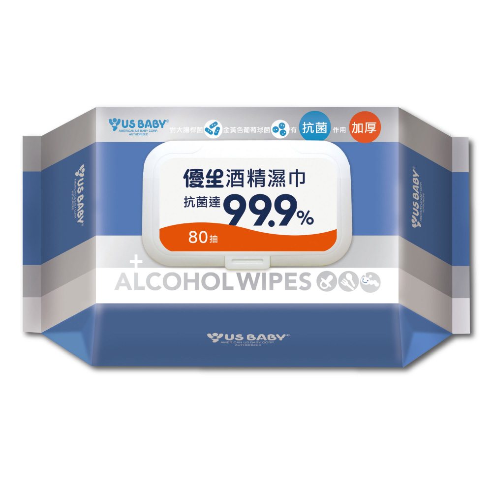 優生 超厚型抗菌酒精濕巾80抽/包