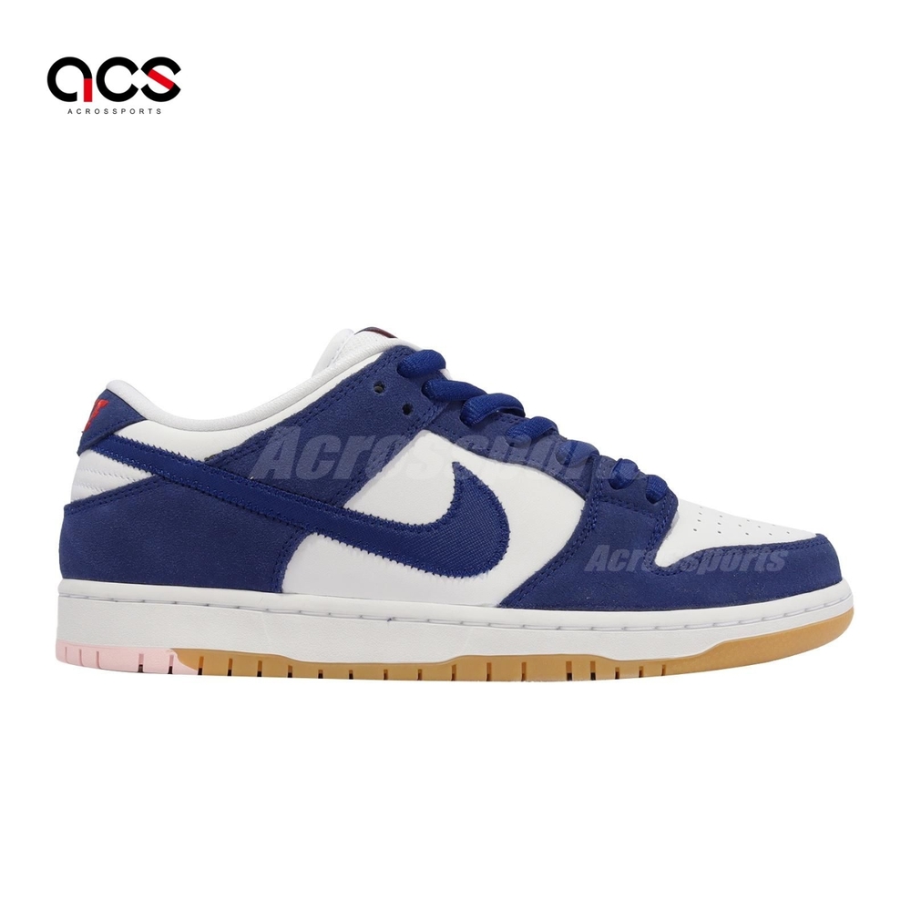 Nike 滑板鞋SB Dunk Low Pro PRM 洛杉磯道奇隊Dodgers 藍白男鞋女鞋