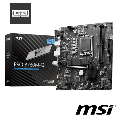 MSI微星PRO B760M-G DDR5主機板