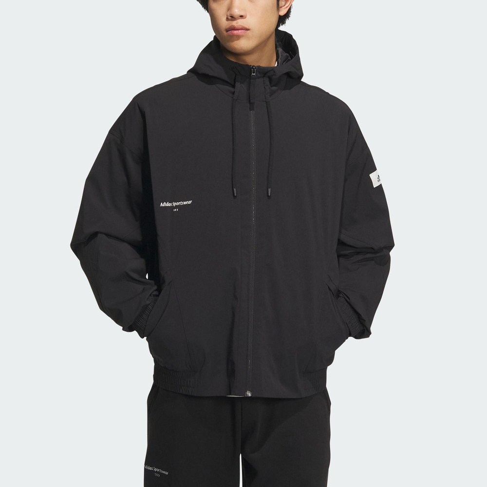 Adidas ST WARM WVJKT IP4980 男 連帽 外套 亞洲版 運動 休閒 保暖 寬鬆 舒適 黑