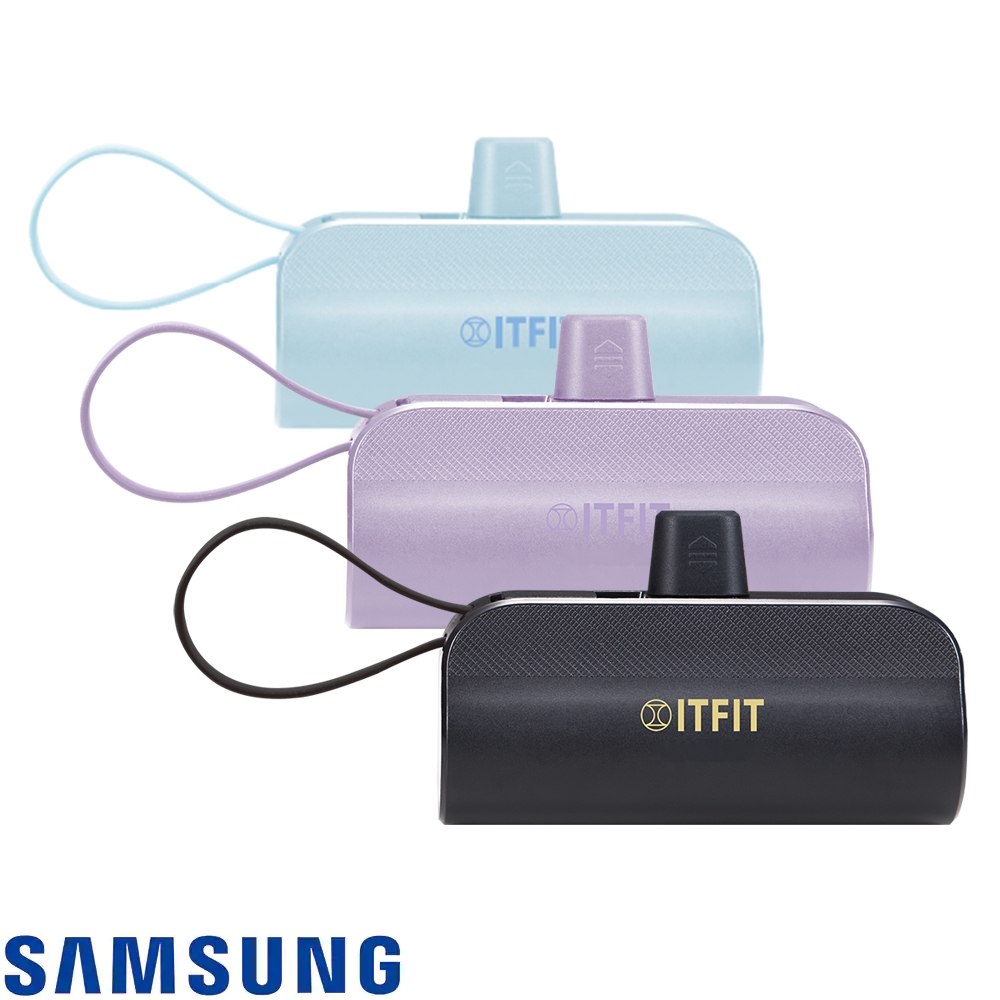 【SAMSUNG 三星】 ITFIT C&T 5000mAh mini Power Bank迷你行動電源 支架式原廠公司貨