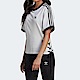 Adidas Original Laced Tee HK5062 女 T恤 舒適 兩側綁帶 時尚 個性 國際版 白黑 product thumbnail 1