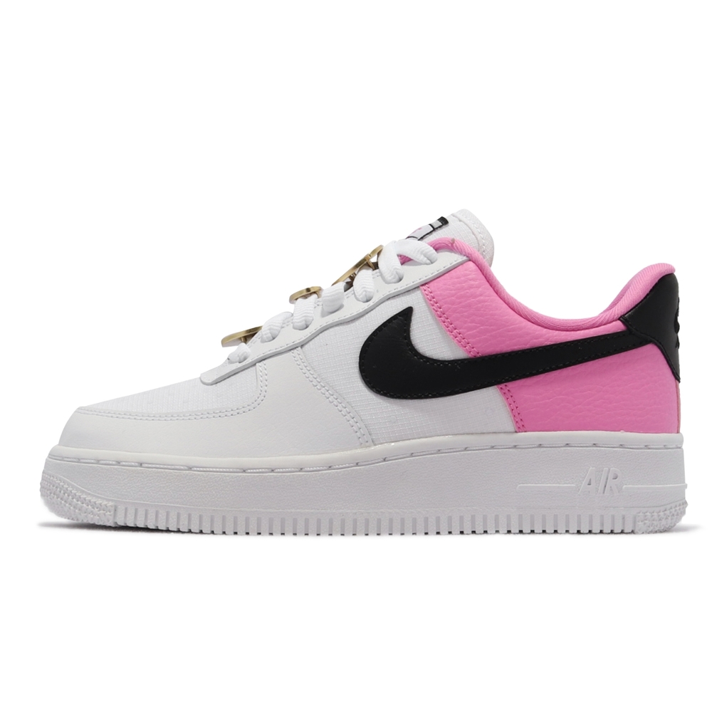 Nike 休閒鞋Air Force 1 07 SE 女鞋海外限定經典款鞋帶飾扣皮革穿搭