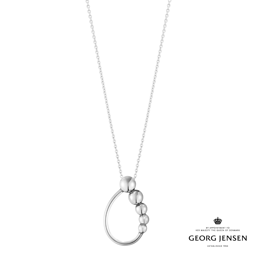 Georg Jensen 喬治傑生 MOONLIGHT GRAPES 硫化純銀項鍊