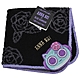 ANNA SUI X BLUE HAMHAM 品牌字母可愛公仔刺繡LOGO繽紛玫瑰花小方巾(黑底系) product thumbnail 1