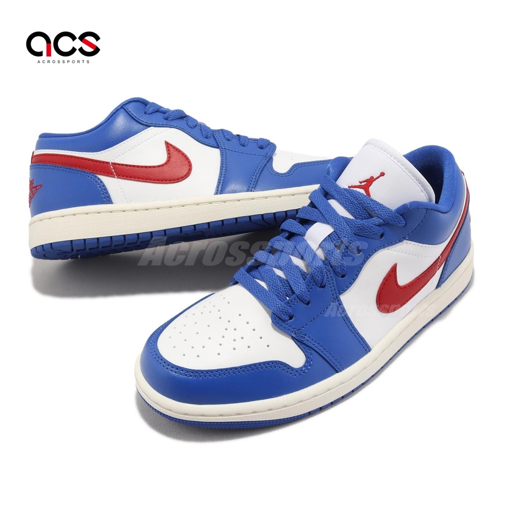 Nike Wmns Air Jordan 1 Low 藍紅女鞋男鞋AJ1 Sport Blue 喬丹DC0774