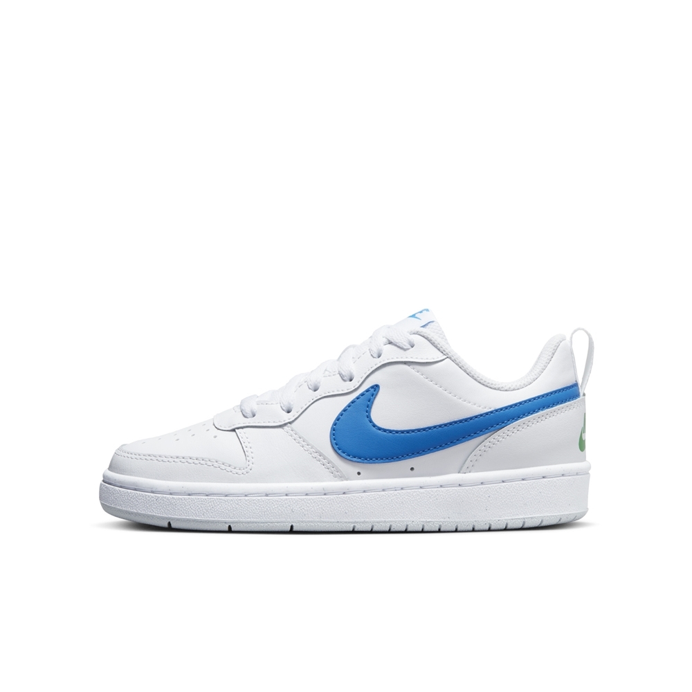 NIKE COURT BOROUGH LOW 2 (GS) 大童男女籃球鞋-白藍-BQ5448123 | NIKE