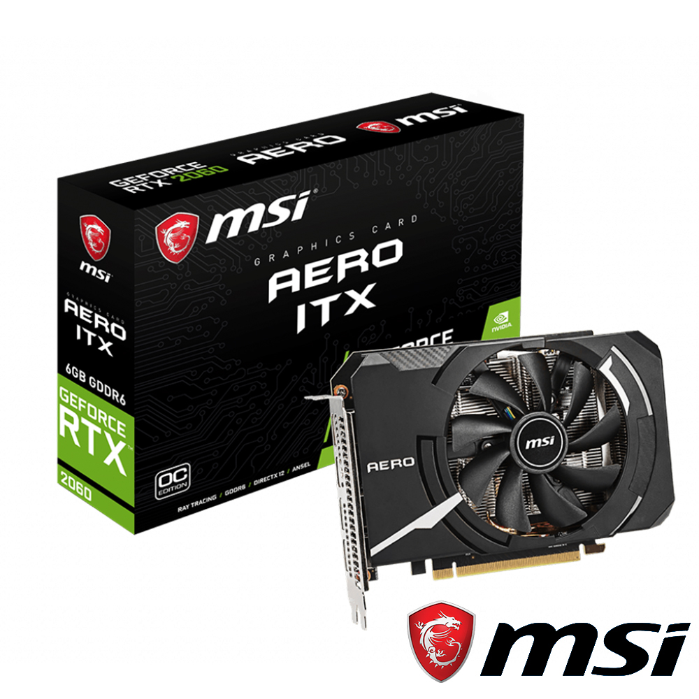 MSI微星 GeForce RTX 2060 AERO ITX 6G OC 顯示卡