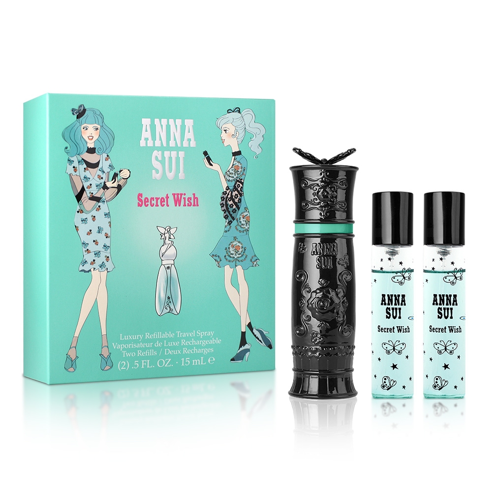 ANNA SUI 安娜蘇許願精靈隨身瓶淡香水15ml*2入-下單贈針管X1 | 其他