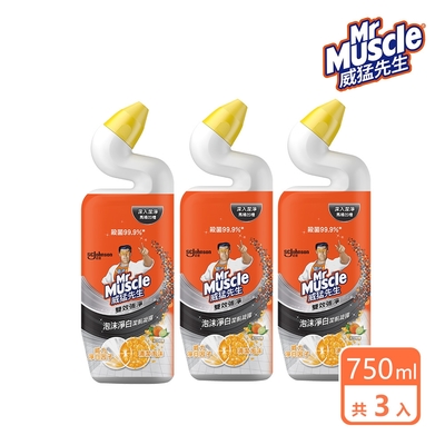 3入組 | 威猛先生 泡沫淨白潔廁凝膠750ml