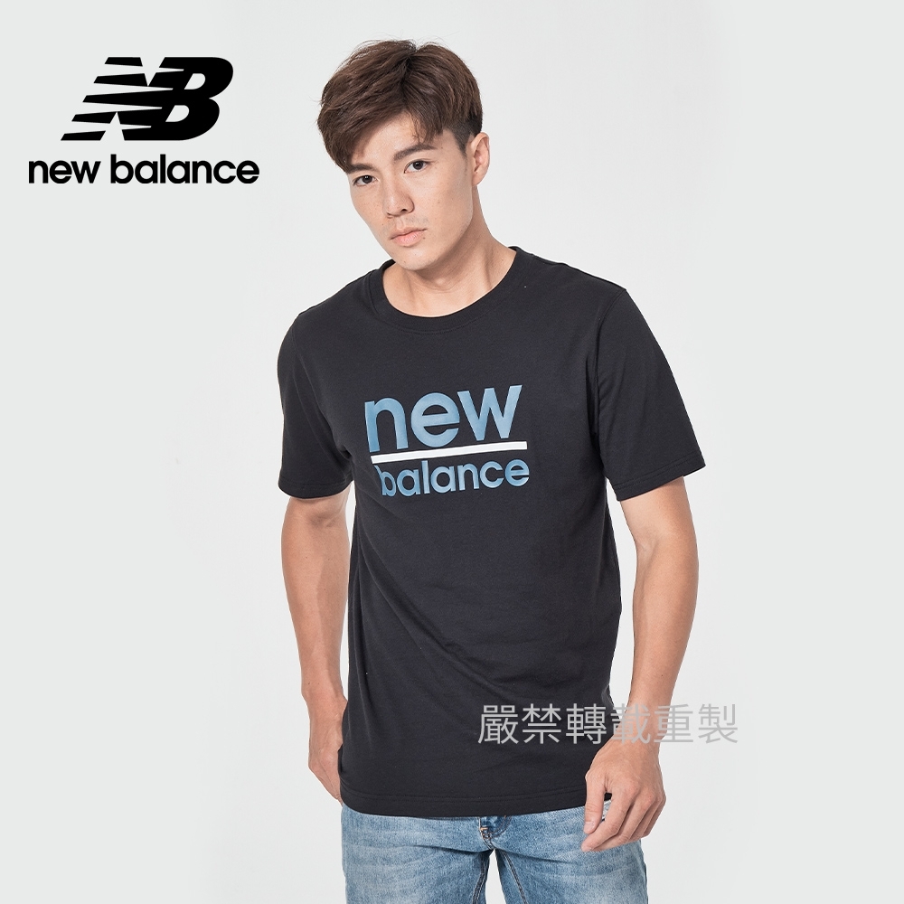 【New Balance】基本短袖T恤_男性_黑色_MT11905BK