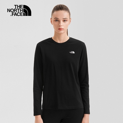 The North Face W FOUNDATION L/S - AP 女長袖上衣-黑-NF0A7QUIJK3