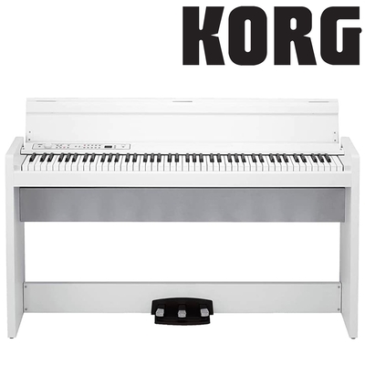 『KORG數位鋼琴』極致沈穩輕巧外觀標準88鍵日本製 LP-380U / 白色款 / 公司貨保固