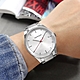 CK 率性紳士 都會時尚 礦石強化玻璃 日期 不鏽鋼手錶-銀色/40mm product thumbnail 1
