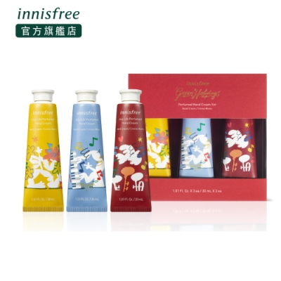 innisfree 2019 綠色聖誕 濟州香氛護手霜限量組(30ml*3入)