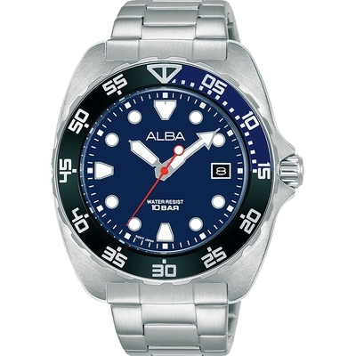 ALBA 雅柏 潛水風格時尚腕錶/44.7mm(VJ42-X317B/AS9M91X1)