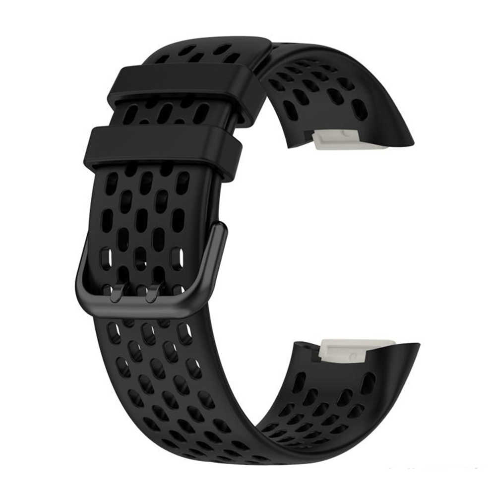 YUNMI Fitbit Charge 5 運動矽膠錶帶腕帶替換帶防水透氣網洞手錶帶| 錶