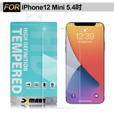 Xmart for iPhone12 Mini 5.4吋 薄型 9H 玻璃保護貼-非滿版
