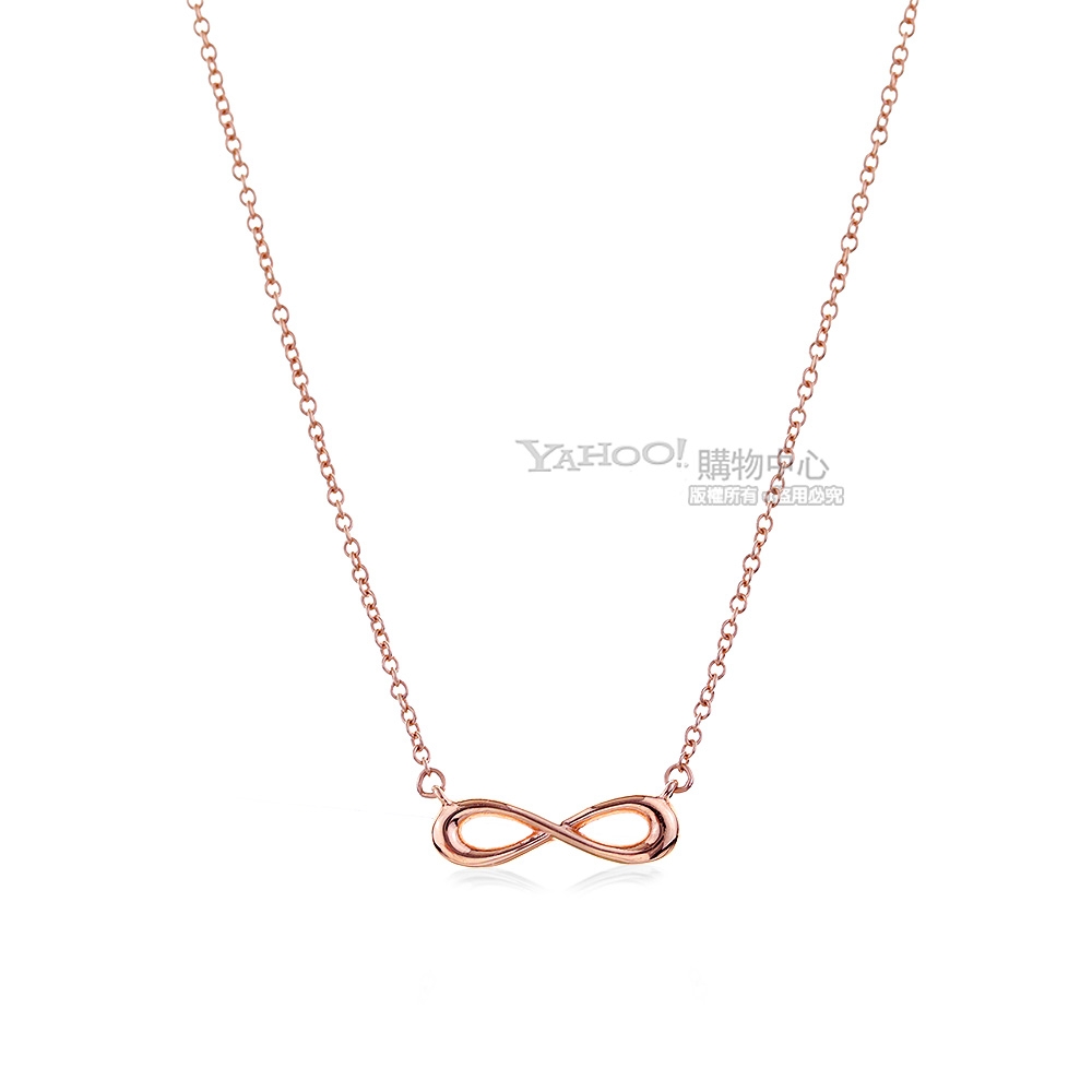 Tiffany&Co.  無限符號18K玫瑰金單鍊項鍊
