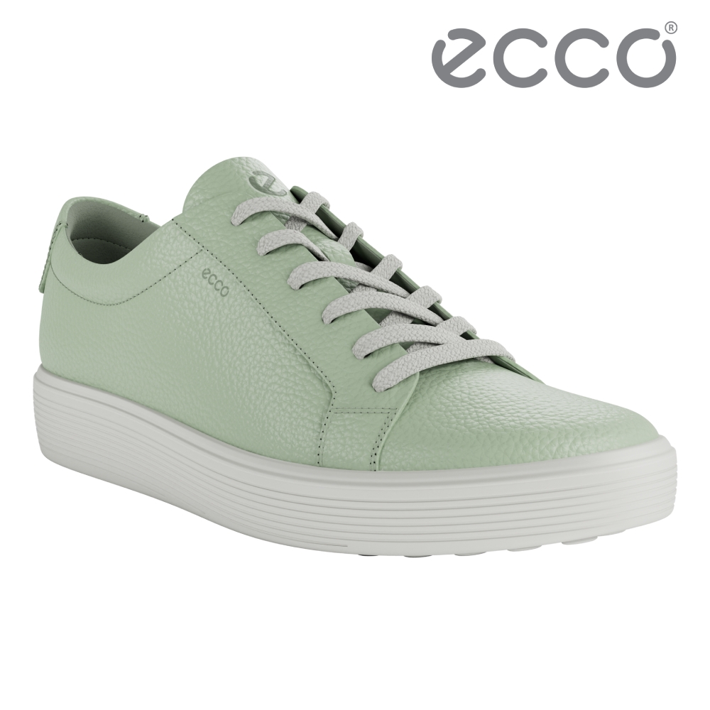 ECCO SOFT 60 W 柔酷輕盈百搭皮革休閒鞋 女鞋 抹茶綠