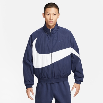 NIKE 耐吉 外套 男款 運動外套 風衣外套 AS M NK SWOOSH WVN JKT 藍白 FB7878-410(3S3368)