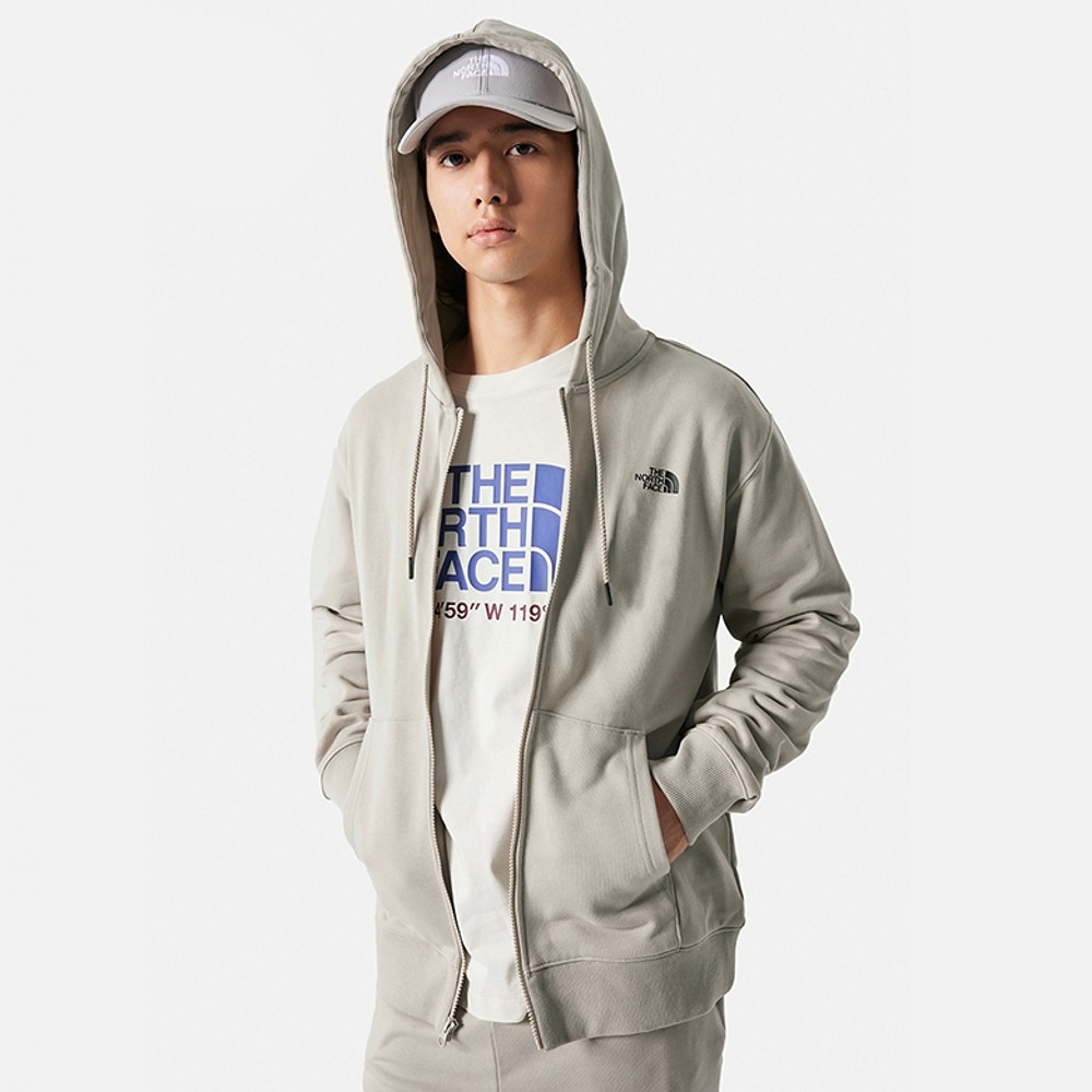 The North Face 北臉 外套 男款 女款 運動連帽外套 U TNF FULL ZIP KNIT TOP 灰 NF0A83OR7K7