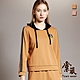 【TOWNWEAR棠葳】休閒撞色織帶抽繩連帽上衣 2色(女上衣/女上著/鑽飾/長袖/套裝) product thumbnail 1