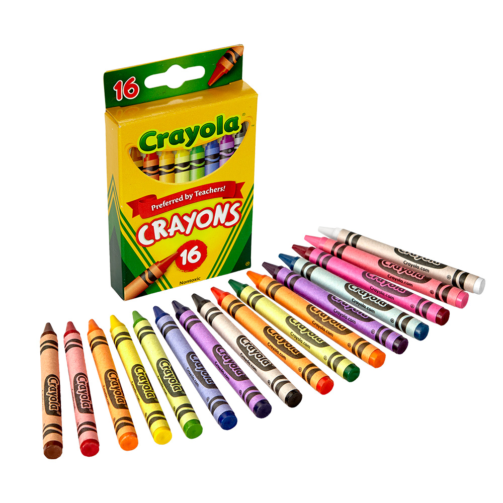 美國Crayola 繪兒樂 彩色蠟筆16色(3Y+)